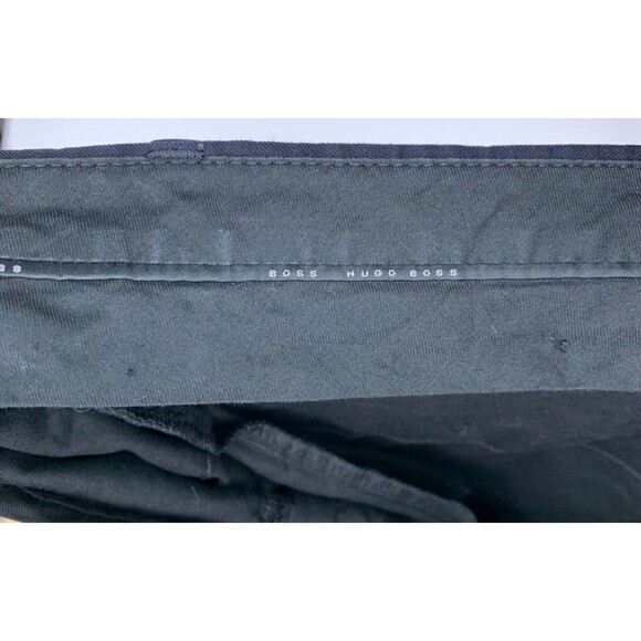 Hugo Boss Mens 33 x 30 Dark Blue Dress Pants Formal Casual Comfort - Picture 9 of 9